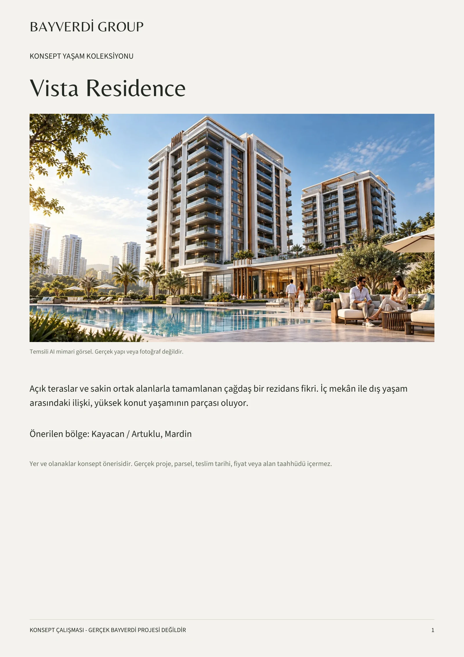 Vista Residence — Broşür